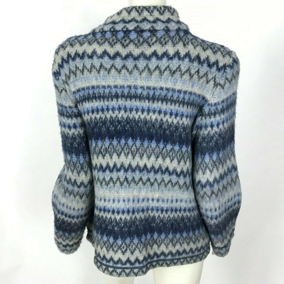 J Jill‎ Cardigan Sweater Full Zip Pockets Wool - Picture 5 of 8